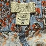 Ecote  Anthropologie Women’s S Indigo Blue Purple Paisley Print Pull On Shorts Photo 2