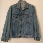 Guess Vintage VTG Georges Marciano light blue denim jacket faded wash-brown faded color tone. Size 6/S, measurements in pics Photo 0