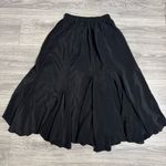 Denim & Supply Ralph Lauren Black Rare Bohemian Maxi Retro Ruffled Skirt Sz S Photo 0