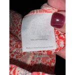 Tory Burch Floral Cotton Gauze Blouse Size 4 Melon Emmarentia Summer Resort EUC Photo 6