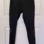 Popfit  Black Spiral Mesh Leggings Medium Photo 0