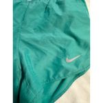 Nike Womens Teal Dri-FIT Running Shorts Size M Photo 4