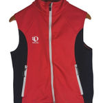 Pearl Izumi Pearl‎ Izumi Vintage Women's Medium Red Black Bicycling vest Full Zip Reflective Photo 0