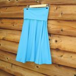 Boston Proper NWOT  Turquoise Jersey Skirt Photo 1