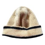Harry Potter  Beanie Wizarding World Hat Tan Black Stripe Rib Knit Adult Unisex Photo 2