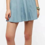 Anthropologie Kimchi Blue Chambray Skater Skirt Women’s 0 Photo 0