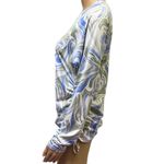 Hurley  Swim Shirt Marble Swirl Print Long Sleeve Ruched Drawstring Side Womens L Photo 4