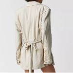Free People  Women's Cream Double-Breasted Jacket NWOT size XS Photo 4