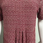 Maeve ANTHROPOLOGIE  Dora Short Sleeved Red Dress Medium Photo 3