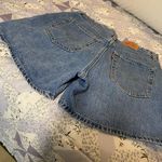 Levi's  High Waist Denim Shorts - Blue Photo 3