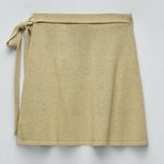 ZARA NWT  LIGHT GREEN WRAP MINI SKIRT BLOGGERS FAV SMALL Photo 5
