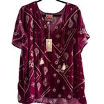 Johnny Was Devi velvet tasseled top NWT Photo 1