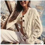 Free People  Bonfire Cardigan cream size medium Photo 5