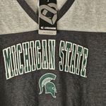 Colosseum NWT Womens Michigan State V Neck Long Sleeve Top Tshirt Large Photo 2