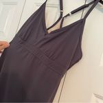 Athleta Shorebreak Activewear Swim Dress Sz Small Grey Built in Bra Photo 4