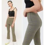 Urban Outfitters Lola Plaid Kick Flare Pant with neon green Y2K size 4 Photo 1