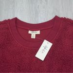 Style & Co Red Plush Sherpa Sweatshirt 1X Photo 1