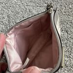 Coach  Shantung Pleated Grey‎ Wristlet Bag Silver Accents Photo 6