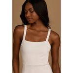 Lulus NWT  Guessing Game White Bodycon Midi Dress Fitted Party Homecoming Size S Photo 4