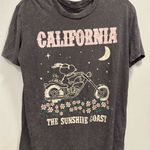 Snoopy California Sunshine Coast Graphic Tee Gray Size M Photo 0