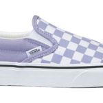 Vans  Classic Slip On Purple Checkered Shoes size 5 New in box Photo 0