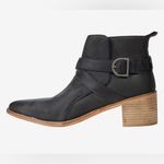 Free People  Back Loop Ankle Boot Black Leather 37 Photo 1