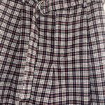 Hollister ✨ High Rise Tapered Paperbag Plaid Sz Small Pants - Brown✨ Photo 5