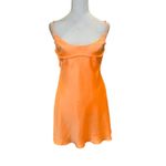 ZARA  NWT Orange Slip Mini Dress Large Spaghetti Strap Backless Party HoCo Skimpy Photo 2