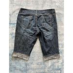 Mossimo Supply Co Cuffed Faded Mid Length Denim Shorts Size13 Blue Size undefined Photo 1