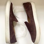Franco Sarto  Mitchell Maroon Burgundy Suede Slip On Sneaker Loafers 8.5 Photo 3