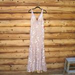 Mac Duggal 67481 Womens Floral Embellished Sleeveless Plunge Neck Gown Dress Photo 6