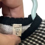 DOEN Carmen La Maddalena Dress Women’s Size Large Gingham Black White Cotton Photo 10