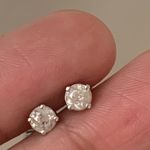 10kt White Gold 3/8 carat Diamond Studs Photo 1