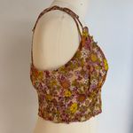 Patrons of Peace Floral Crop Tank Top NWT Photo 5