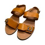 Madewell The Boardwalk Buckle Sandal Cognac Smooth Leather Sz 7.5 Photo 2