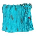 Mint/ Gold Muslim Islamic Boho Festival Scarf Shawl Wrap Oversized One Size Green Photo 4