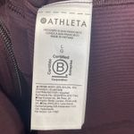 Athleta  L Wine Burgundy Ribbed Long Sleeve Stretch Full Zip Salutation Jacket Photo 6