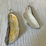 Handmade Mussel Shell Earrings Dangly Mermaidcore Beachy Coastal Eclectic Boho Jewelry Photo 6