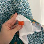 OLIPHANT Smocked Flirty Short Dress Veranda Turquoise Blue Size XS Photo 3