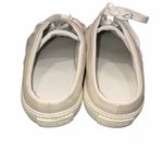 Vince White & Taupe Leather & Suede Kess Slip On Lace Up Sneakers Mules size 8.5 Photo 6