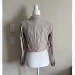 Jason Wu Cropped Blazer Jacket Linen Blend Womens Small Business Casual Beige Photo 4