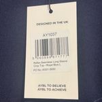 AYBL  Reflex Seamless Long Sleeve Crop Royal Blue NWT Large Photo 4