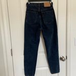 ZARA NWOT |  women’s high waisted dark wash straight leg jeans — size 2 Photo 4