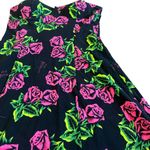 Betsey Johnson  Tin Can Rose Print Halter Dress Pin-Up Retro Size Medium NWT Photo 5