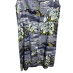 Tommy Bahama  Sleeveless Button Down Knee Length Dress Tropical Print Silk Sz 10 Photo 2