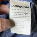 Patagonia Kamala Maxi Skirt Blue Plaid Organic Cotton Hemp Blend Pockets L Photo 4