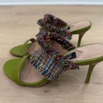 Zac Posen  Multicolor Fringe Green Heels  Photo 2
