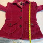 Gap VTG  Stretch Corduroy Jacket Women’s Size 2 Floral Lined Button Front Photo 7