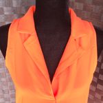 Available by Angela Fashion Orange Sleeveless Tank Top Photo 3