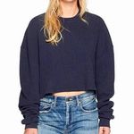 Hudson Jeans Hudson Oversize Waffle Cropped Chunky Raglan Top Photo 0